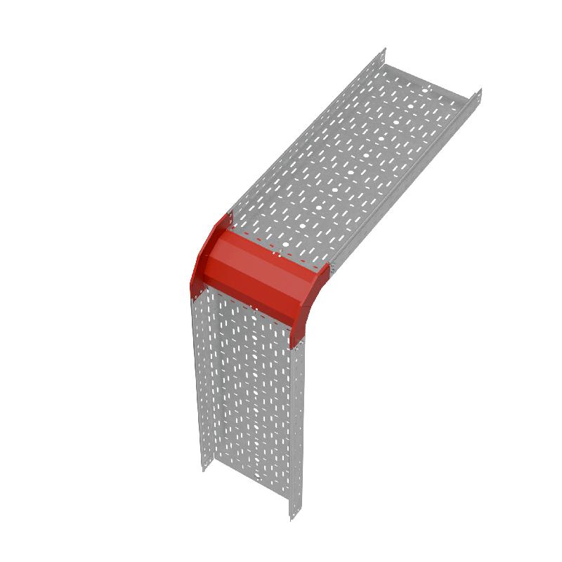 Угол для лотка верт. внеш. 90град. 400х80 сталь 1.0мм "ПЛЮС" VLplus90-80-400 HD КМ PL1452