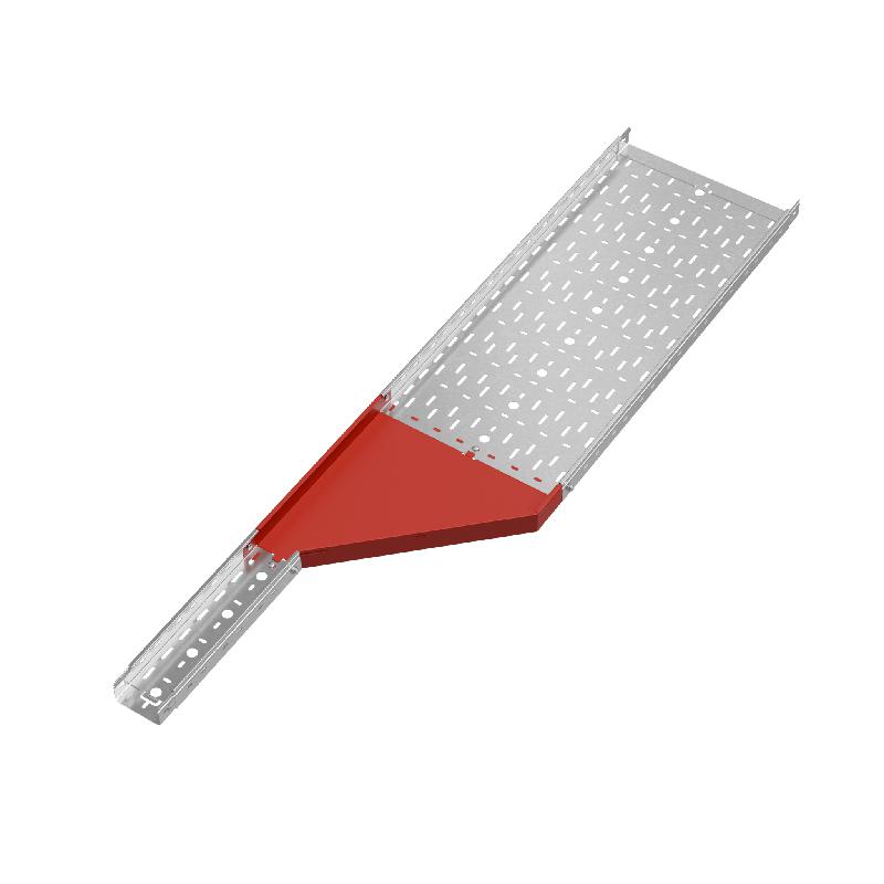 Переходник для лотка правый 50х100-400 сталь 1.0мм "ПЛЮС" PDplus50-100-400-R HD КМ PL1558