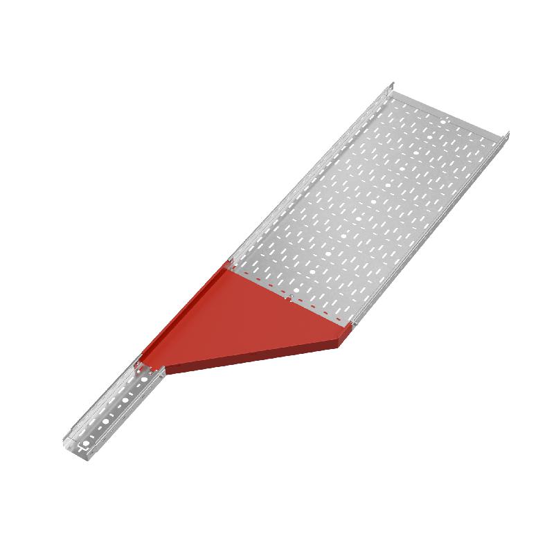 Переходник для лотка правый 50х100-500 сталь 1.0мм "ПЛЮС" PDplus50-100-500-R HD КМ PL1559