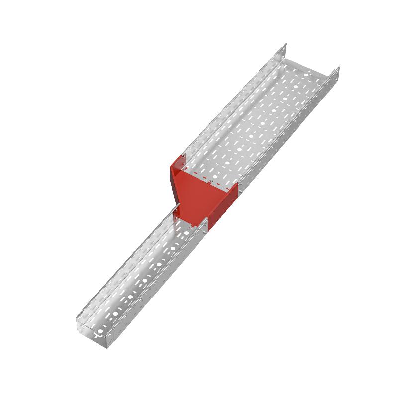 Переходник для лотка левый 100х150-300 сталь 1.0мм "ПЛЮС" PDplus100-150-300-L КМ PL0745