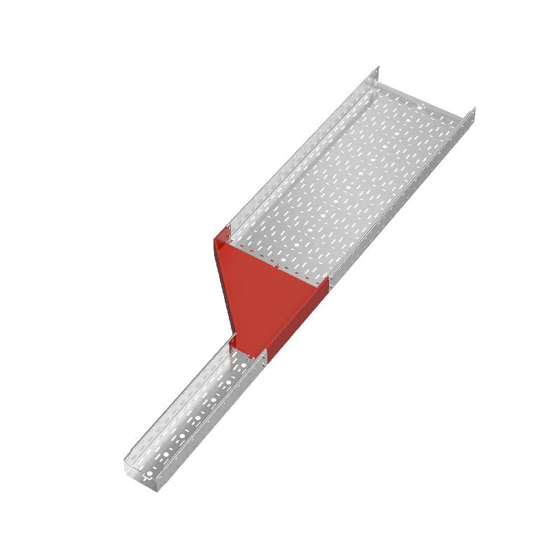 Переходник для лотка левый 100х150-500 сталь 1.0мм "ПЛЮС" PDplus100-150-500-L HD КМ PL1674