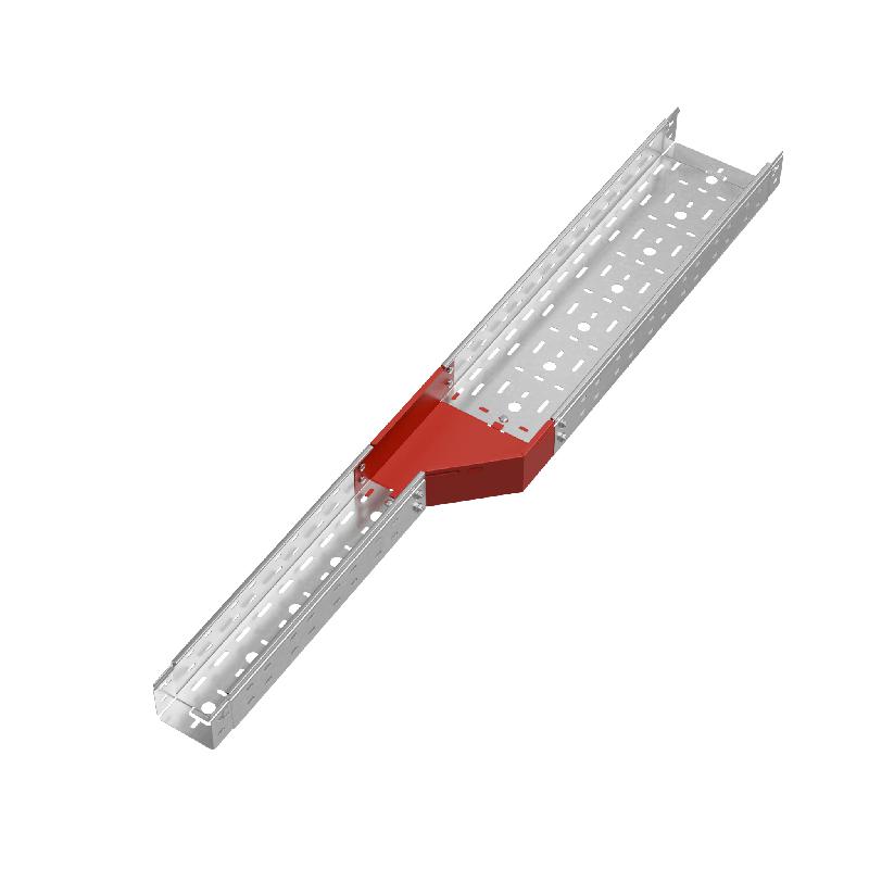 Переходник для лотка правый 80х100-200 сталь 1.0мм "ПЛЮС" PDplus80-100-200-R КМ PL0650
