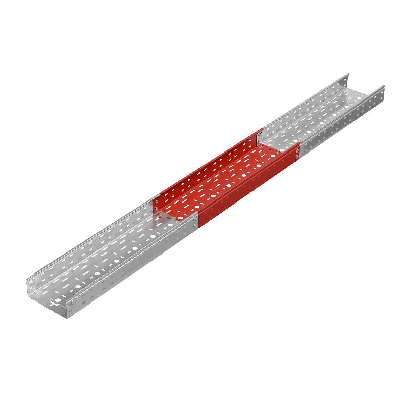 Лоток листовой перфорированный 200х80 L3000 сталь 1.0мм "БЫСТРЫЙ МОНТАЖ ПЛЮС" LPplus80-200-1.0-3000 оцинк. КМ PL0246