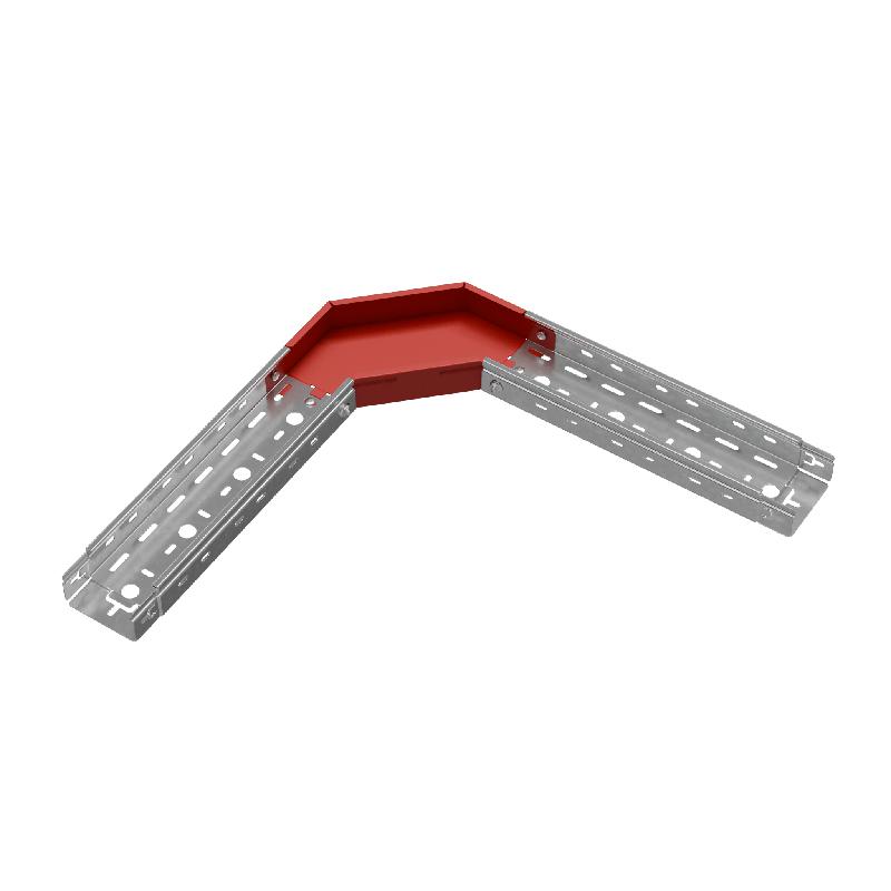 Угол для лотка горизонтальный 90град. 100х50 сталь 1.0мм "ПЛЮС" GLplus90-50-100 HD КМ PL1353