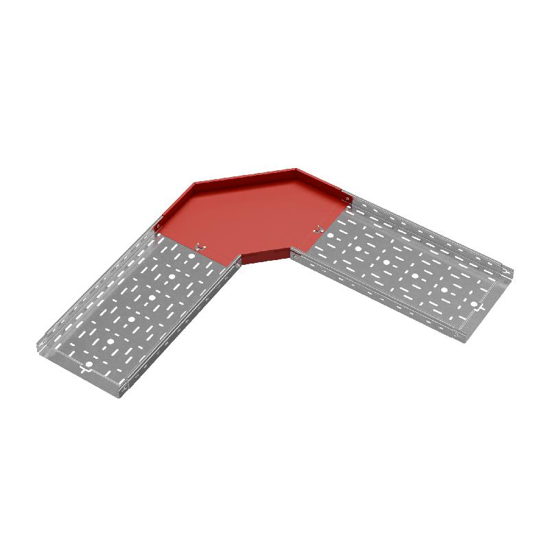 Угол для лотка горизонтальный 90град. 300х50 сталь 1.0мм "ПЛЮС" GLplus90-50-300 HD КМ PL1356