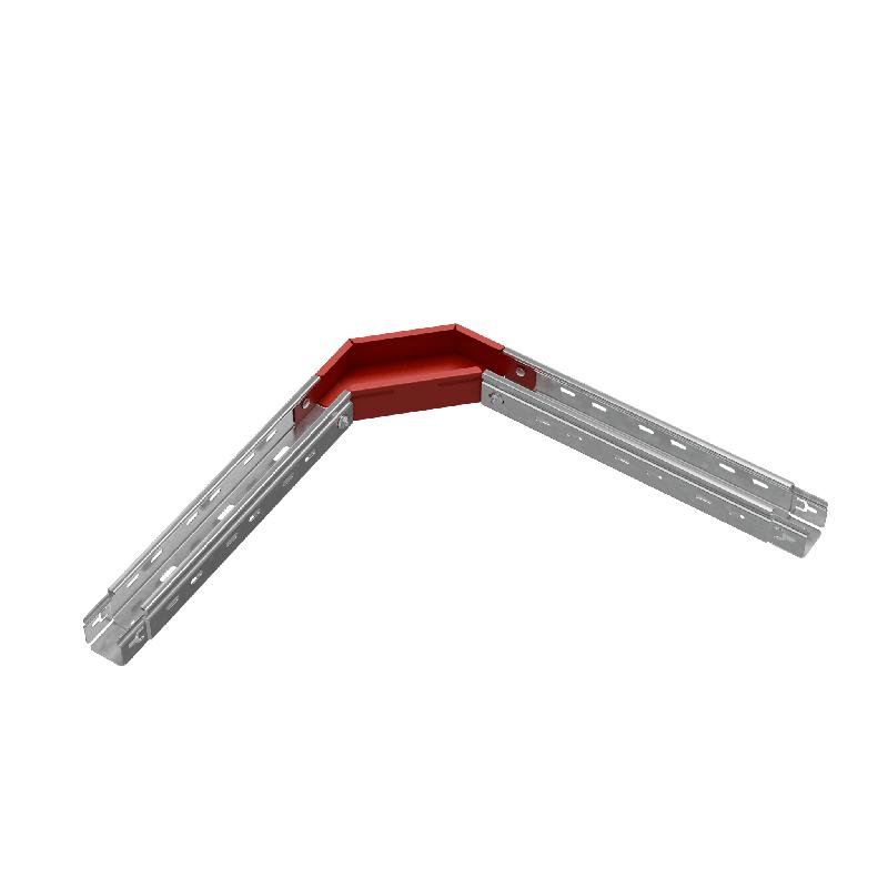 Угол для лотка горизонтальный 90град. 50х50 сталь 1.0мм "ПЛЮС" GLplus90-50-50 HD КМ PL1352