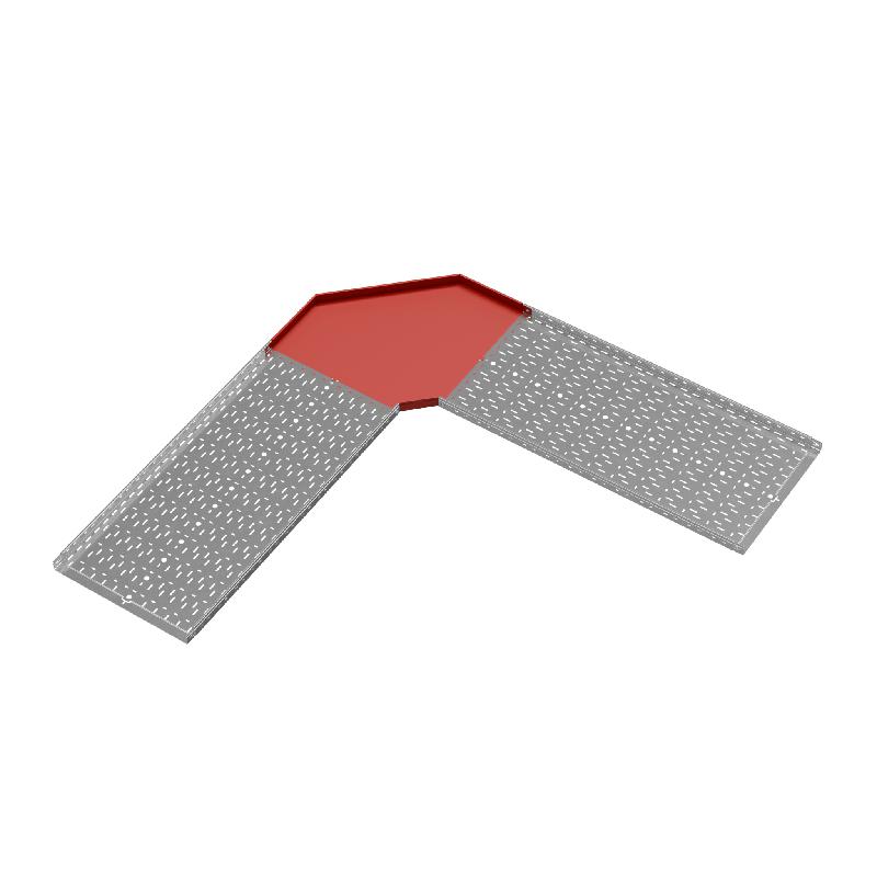 Угол для лотка горизонтальный 90град. 600х50 сталь 1.2мм "ПЛЮС" GLplus90-50-600 HD КМ PL1359