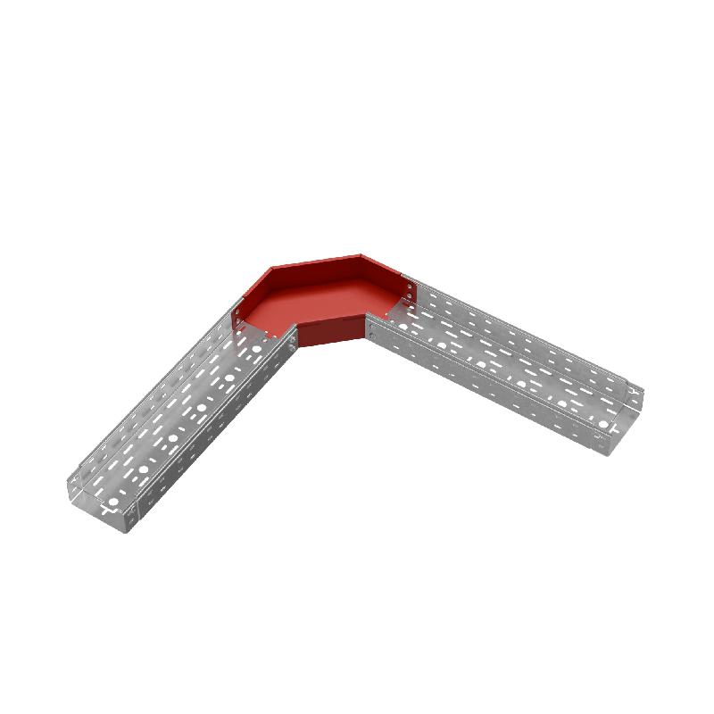 Угол для лотка горизонтальный 90град. 150х80 сталь 1.0мм "ПЛЮС" GLplus90-80-150 HD КМ PL1361