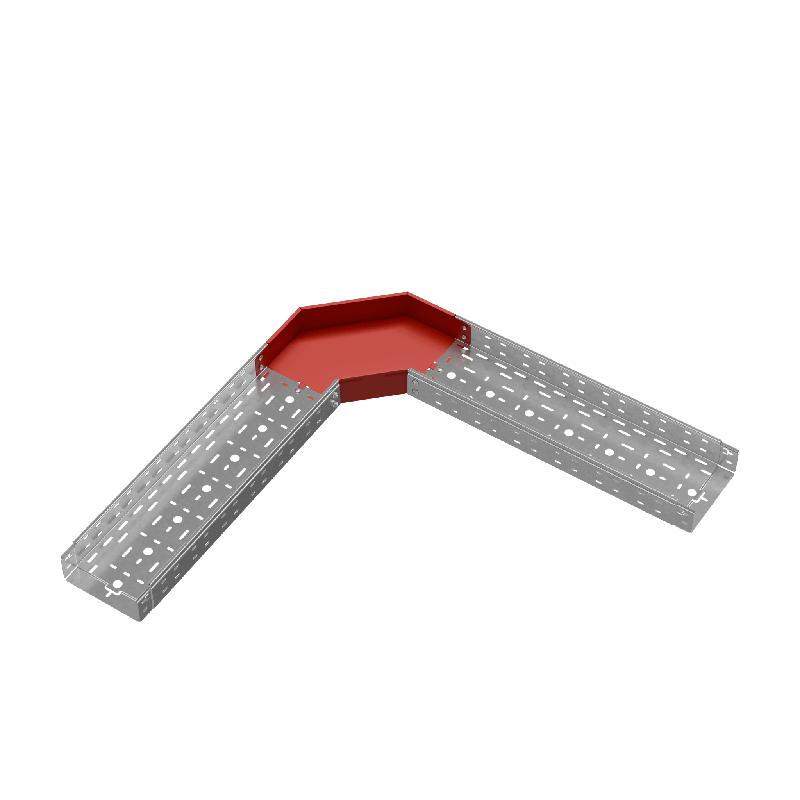 Угол для лотка горизонтальный 90град. 200х80 сталь 1.0мм "ПЛЮС" GLplus90-80-200 КМ PL0435