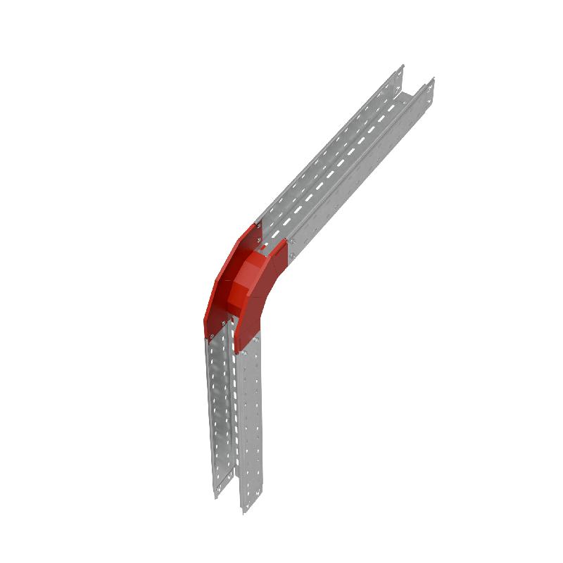 Угол для лотка верт. внеш. 90град. 100х100 сталь 1.0мм "ПЛЮС" VLplus90-100-100 КМ PL0528