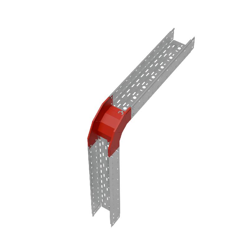 Угол для лотка верт. внеш. 90град. 150х100 сталь 1.0мм "ПЛЮС" VLplus90-100-150 HD КМ PL1456