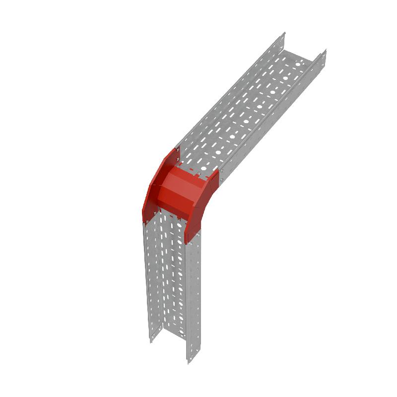 Угол для лотка верт. внеш. 90град. 200х100 сталь 1.0мм "ПЛЮС" VLplus90-100-200 КМ PL0530
