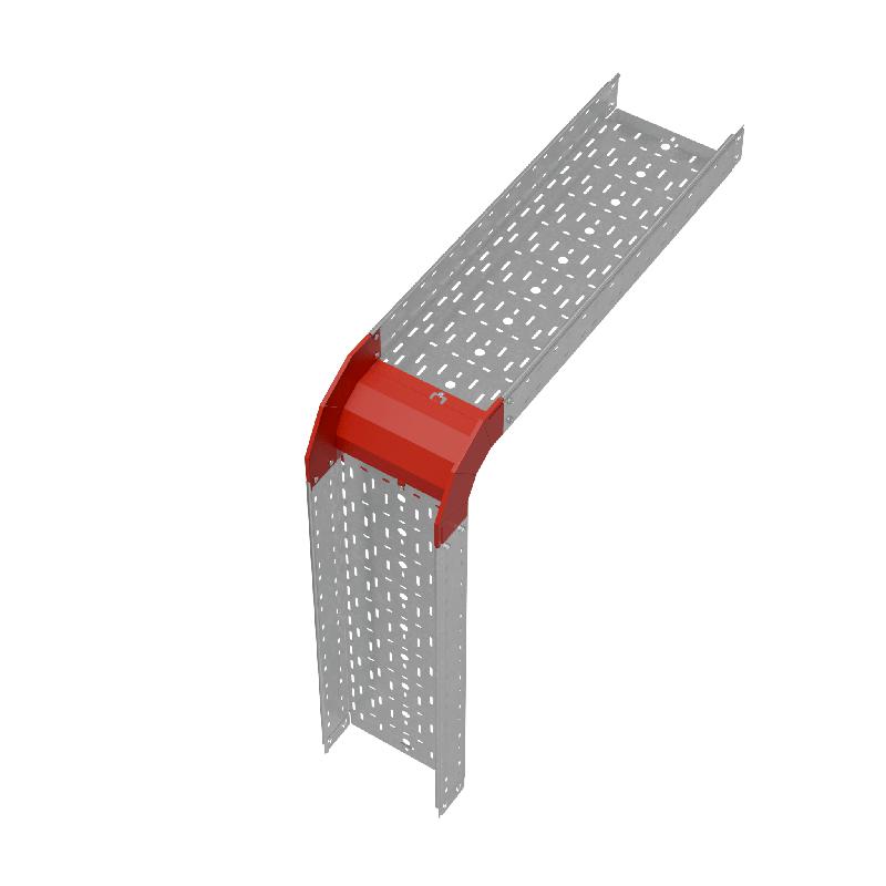 Угол для лотка верт. внеш. 90град. 300х100 сталь 1.0мм "ПЛЮС" VLplus90-100-300 HD КМ PL1458