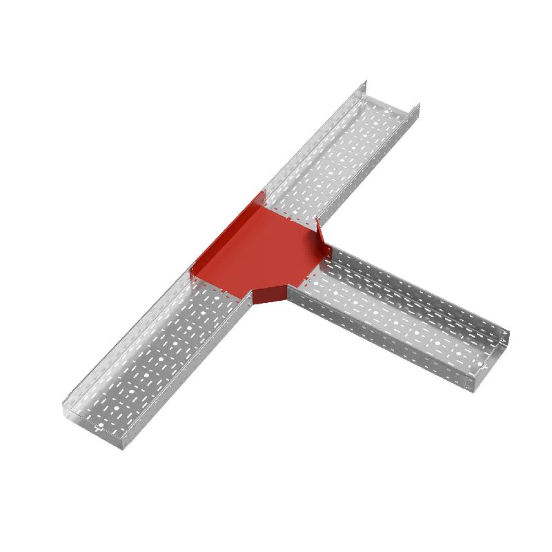 Отвод для лотка Т-образ. 300х100 сталь 1.0мм "ПЛЮС" TDplus100-300 HD КМ PL1502