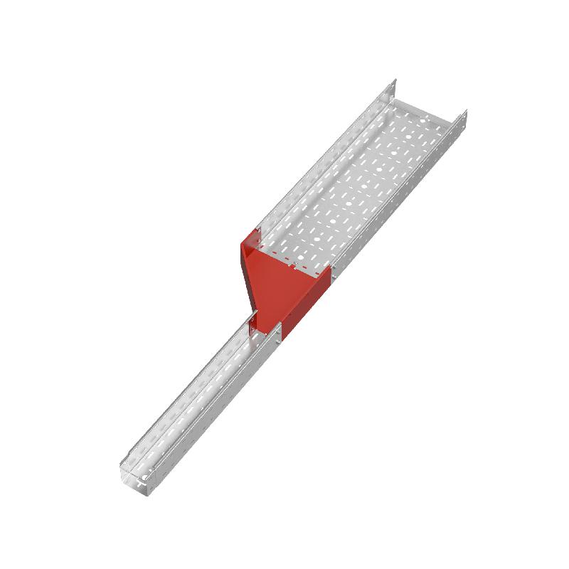 Переходник для лотка левый 100х100-300 сталь 1.0мм "ПЛЮС" PDplus100-100-300-L HD КМ PL1667