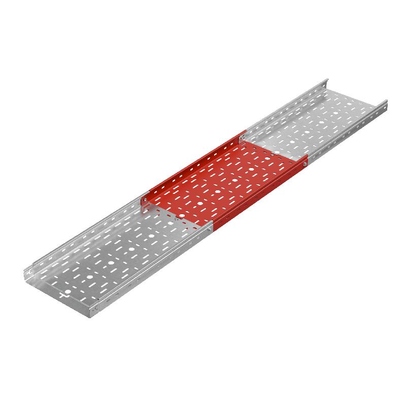 Лоток листовой перфорированный 300х50 L3000 сталь 1.5мм "БЫСТРЫЙ МОНТАЖ ПЛЮС" LPplus50-300-1.5-3000 HD гор. оцинк. КМ PL1196