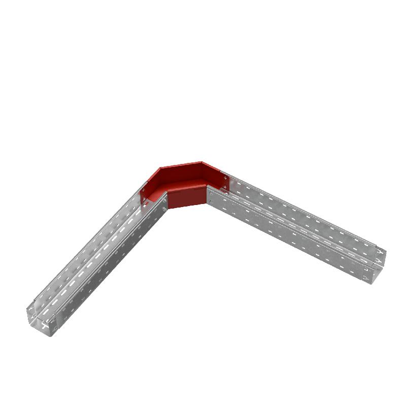 Угол для лотка горизонтальный 90град. 100х100 сталь 1.0мм "ПЛЮС" GLplus90-100-100 КМ PL0440