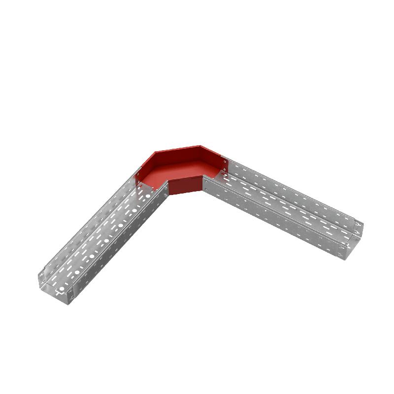 Угол для лотка горизонтальный 90град. 150х100 сталь 1.0мм "ПЛЮС" GLplus90-100-150 КМ PL0441