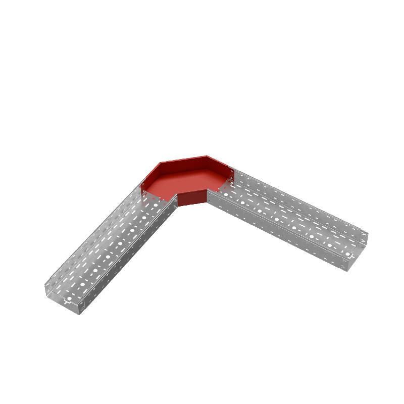 Угол для лотка горизонтальный 90град. 200х100 сталь 1.0мм "ПЛЮС" GLplus90-100-200 HD КМ PL1369