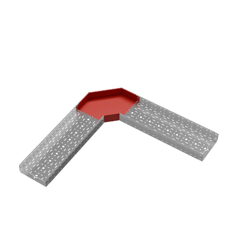 Угол для лотка горизонтальный 90град. 300х100 сталь 1.0мм "ПЛЮС" GLplus90-100-300 КМ PL0443