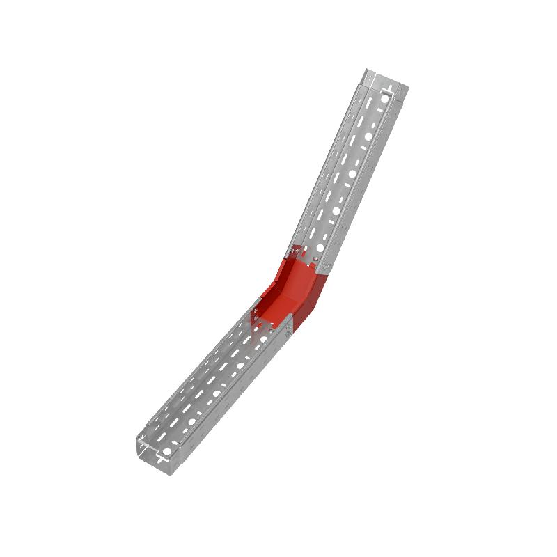 Угол для лотка верт. внутр. 45град. 100х80 сталь 1.0мм "ПЛЮС" NLplus45-80-100 HD КМ PL1426