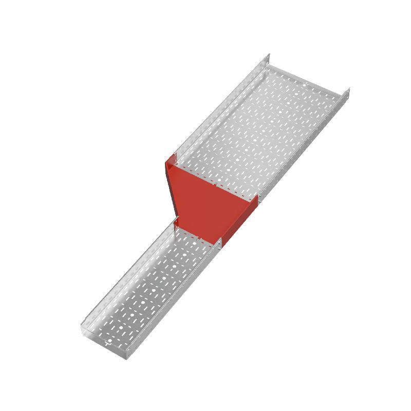 Переходник для лотка левый 100х300-600 сталь 1.0мм "ПЛЮС" PDplus100-300-600-L КМ PL0755