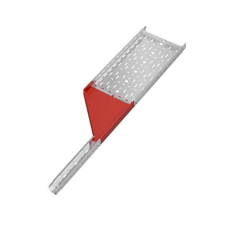 Переходник для лотка левый 50х50-300 сталь 1.0мм "ПЛЮС" PDplus50-50-300-L HD КМ PL1621