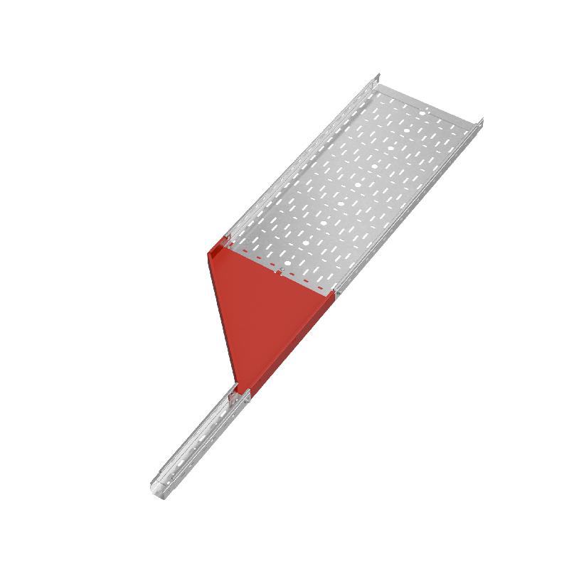 Переходник для лотка левый 50х50-400 сталь 1.0мм "ПЛЮС" PDplus50-50-400-L КМ PL0695