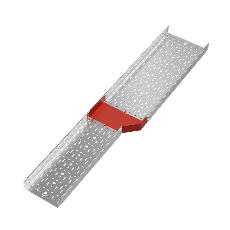 Переходник для лотка правый 80х300-400 сталь 1.0мм "ПЛЮС" PDplus80-300-400-R КМ PL0664