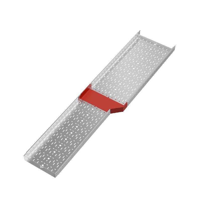 Переходник для лотка правый 80х400-500 сталь 1.0мм "ПЛЮС" PDplus80-400-500-R HD КМ PL1594