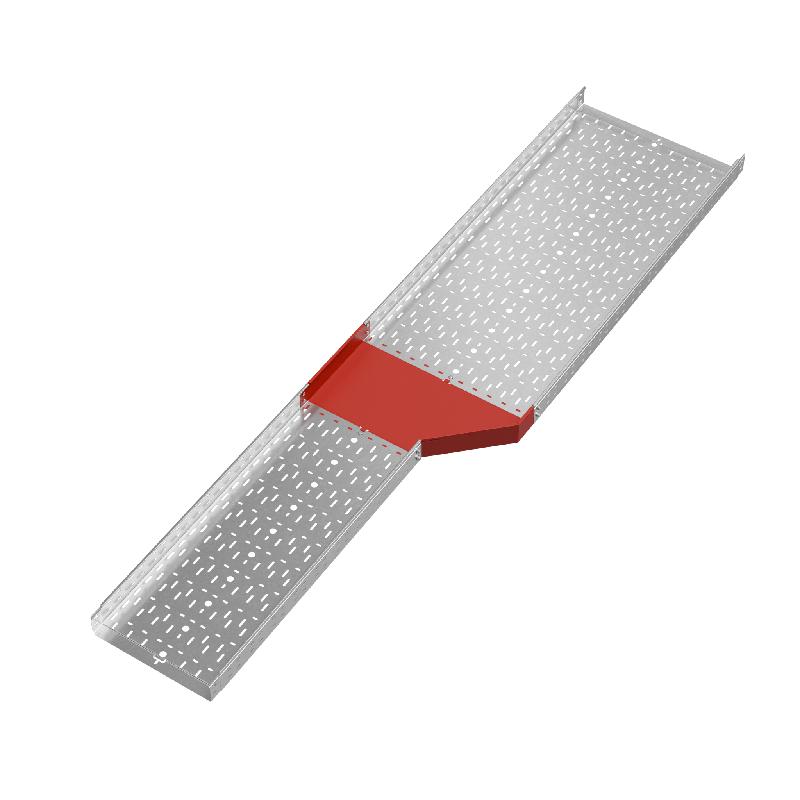 Переходник для лотка правый 80х400-600 сталь 1.0мм "ПЛЮС" PDplus80-400-600-R КМ PL0668