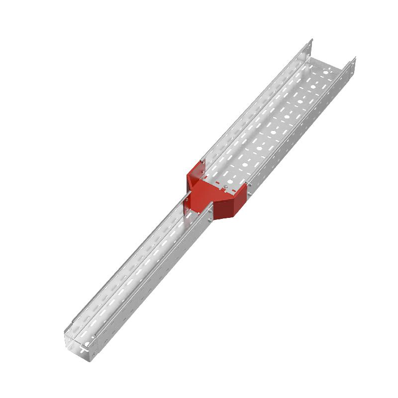 Переходник для лотка центральный 100х100-200 сталь 1.0мм "ПЛЮС" PDplus100-100-200-C HD КМ PL1734