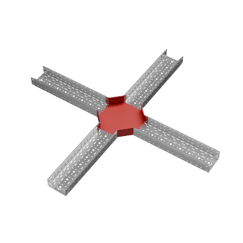 Ответвитель для лотка Х-образ. 200х100 сталь 1.0мм "ПЛЮС" XDplus100-200 HD КМ PL1545