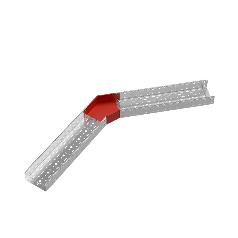 Угол для лотка горизонтальный 45град. 200х100 сталь 1.0мм "ПЛЮС" GLplus45-100-200 КМ PL0464