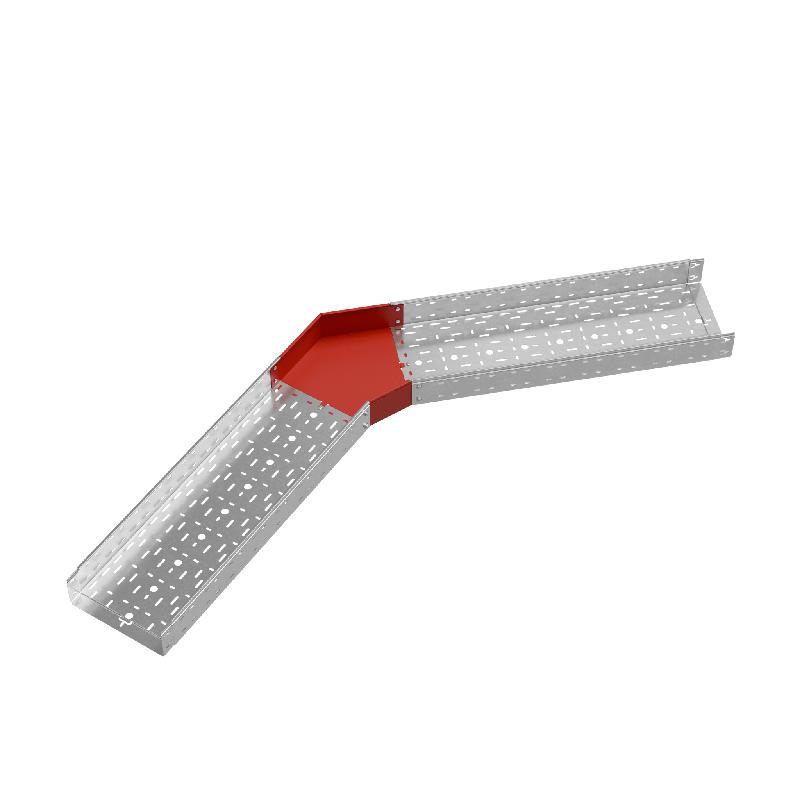 Угол для лотка горизонтальный 45град. 300х100 сталь 1.0мм "ПЛЮС" GLplus45-100-300 КМ PL0465