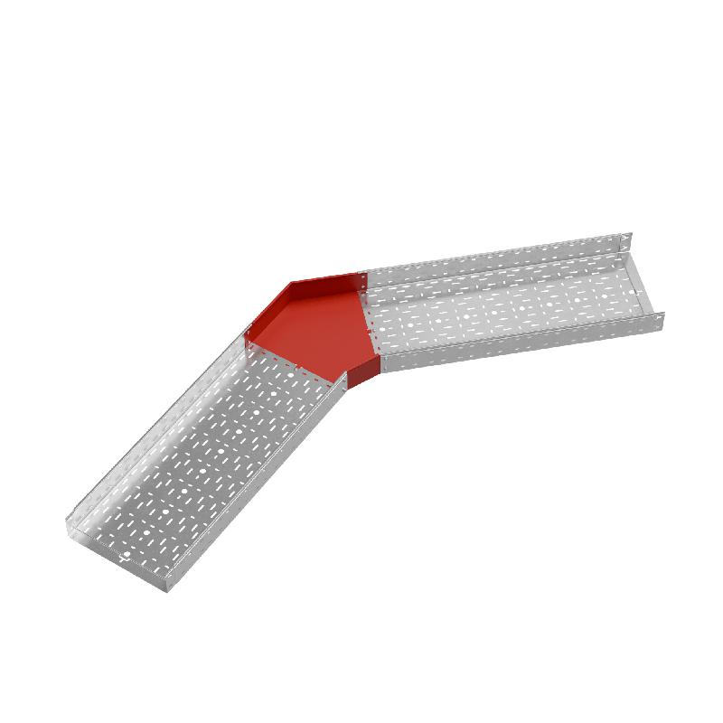 Угол для лотка горизонтальный 45град. 400х100 сталь 1.0мм "ПЛЮС" GLplus45-100-400 КМ PL0466