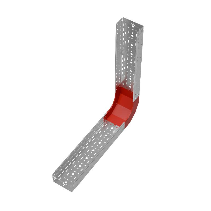 Угол для лотка верт. внутр. 90град. 200х100 сталь 1.0мм "ПЛЮС" NLplus90-100-200 HD КМ PL1413