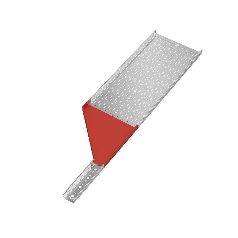 Переходник для лотка левый 50х100-500 сталь 1.0мм "ПЛЮС" PDplus50-100-500-L HD КМ PL1627