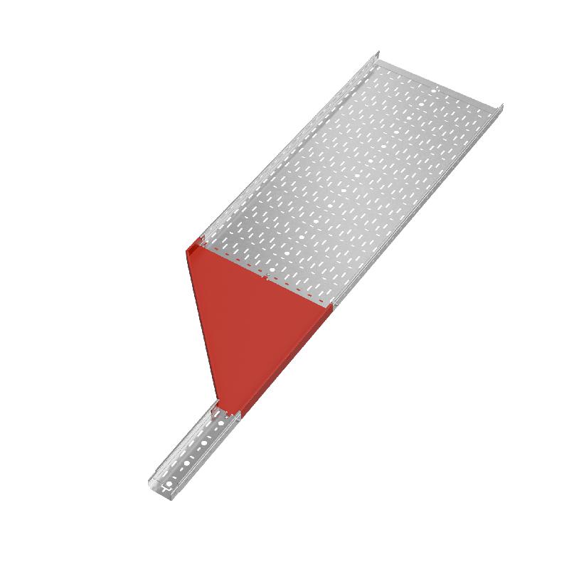 Переходник для лотка левый 50х100-600 сталь 1.0мм "ПЛЮС" PDplus50-100-600-L КМ PL0701