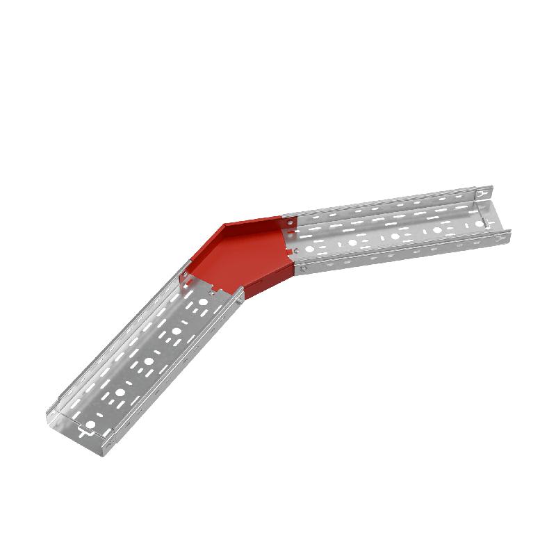 Угол для лотка горизонтальный 45град. 150х50 сталь 1.0мм "ПЛЮС" GLplus45-50-150 HD КМ PL1376