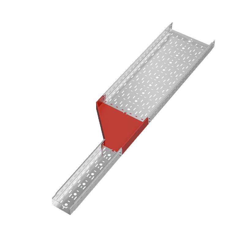 Переходник для лотка левый 80х150-400 сталь 1.0мм "ПЛЮС" PDplus80-150-400-L КМ PL0725