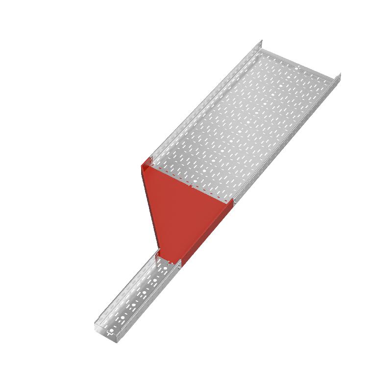 Переходник для лотка левый 80х150-600 сталь 1.0мм "ПЛЮС" PDplus80-150-600-L HD КМ PL1654