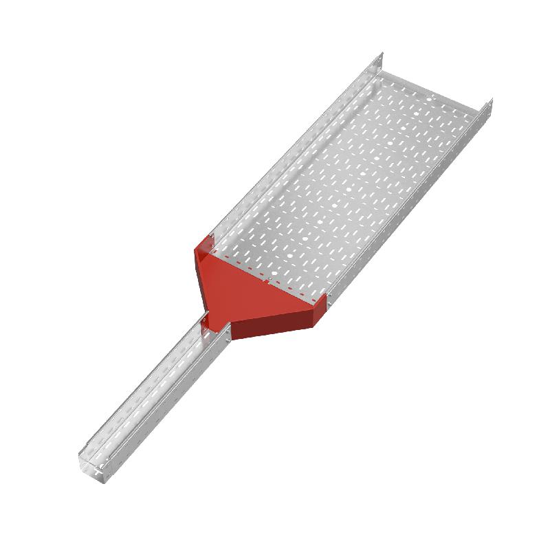 Переходник для лотка центральный 100х100-500 сталь 1.0мм "ПЛЮС" PDplus100-100-500-C HD КМ PL1737