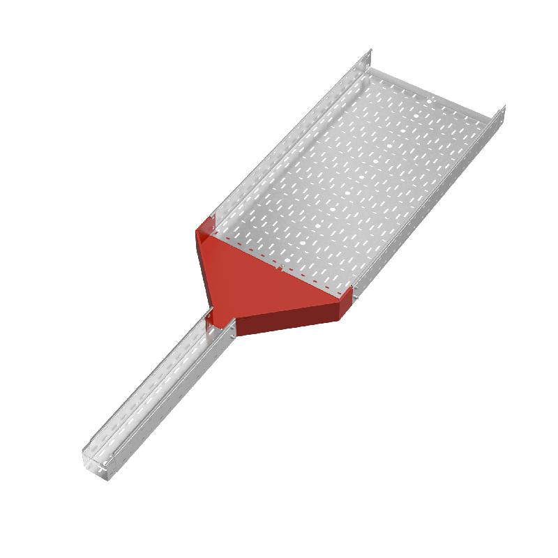 Переходник для лотка центральный 100х100-600 сталь 1.0мм "ПЛЮС" PDplus100-100-600-C HD КМ PL1738