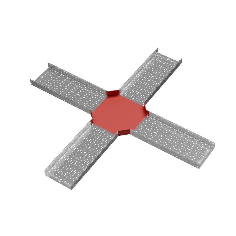 Ответвитель для лотка Х-образ. 400х100 сталь 1.0мм "ПЛЮС" XDplus100-400 HD КМ PL1547