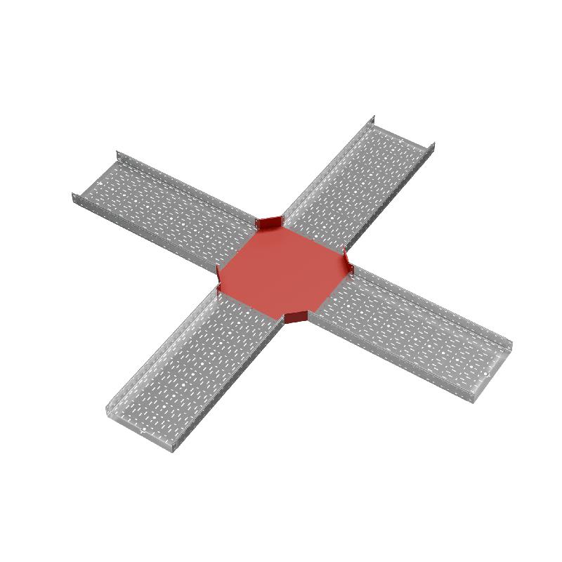 Ответвитель для лотка Х-образ. 500х100 сталь 1.0мм "ПЛЮС" XDplus100-500 HD КМ PL1548