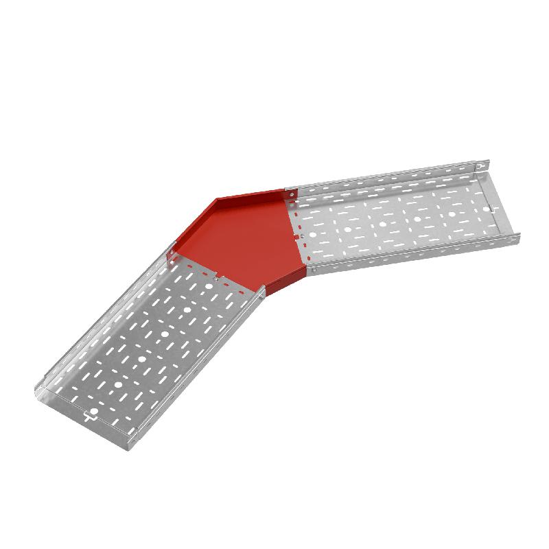 Угол для лотка горизонтальный 45град. 300х50 сталь 1.0мм "ПЛЮС" GLplus45-50-300 HD КМ PL1378