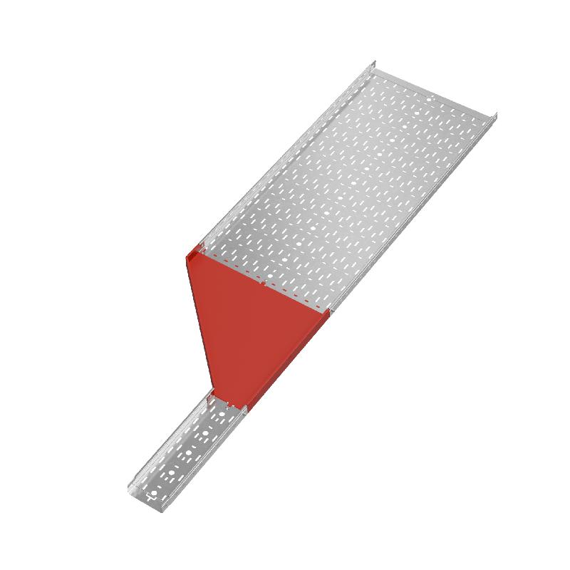 Переходник для лотка левый 50х150-600 сталь 1.0мм "ПЛЮС" PDplus50-150-600-L HD КМ PL1633