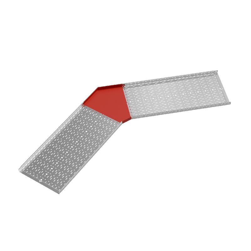 Угол для лотка горизонтальный 45град. 600х50 сталь 1.2мм "ПЛЮС" GLplus45-50-600 КМ PL0454