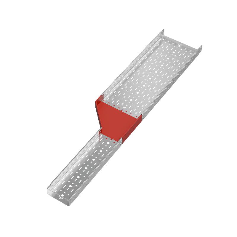 Переходник для лотка левый 80х200-400 сталь 1.0мм "ПЛЮС" PDplus80-200-400-L КМ PL0729